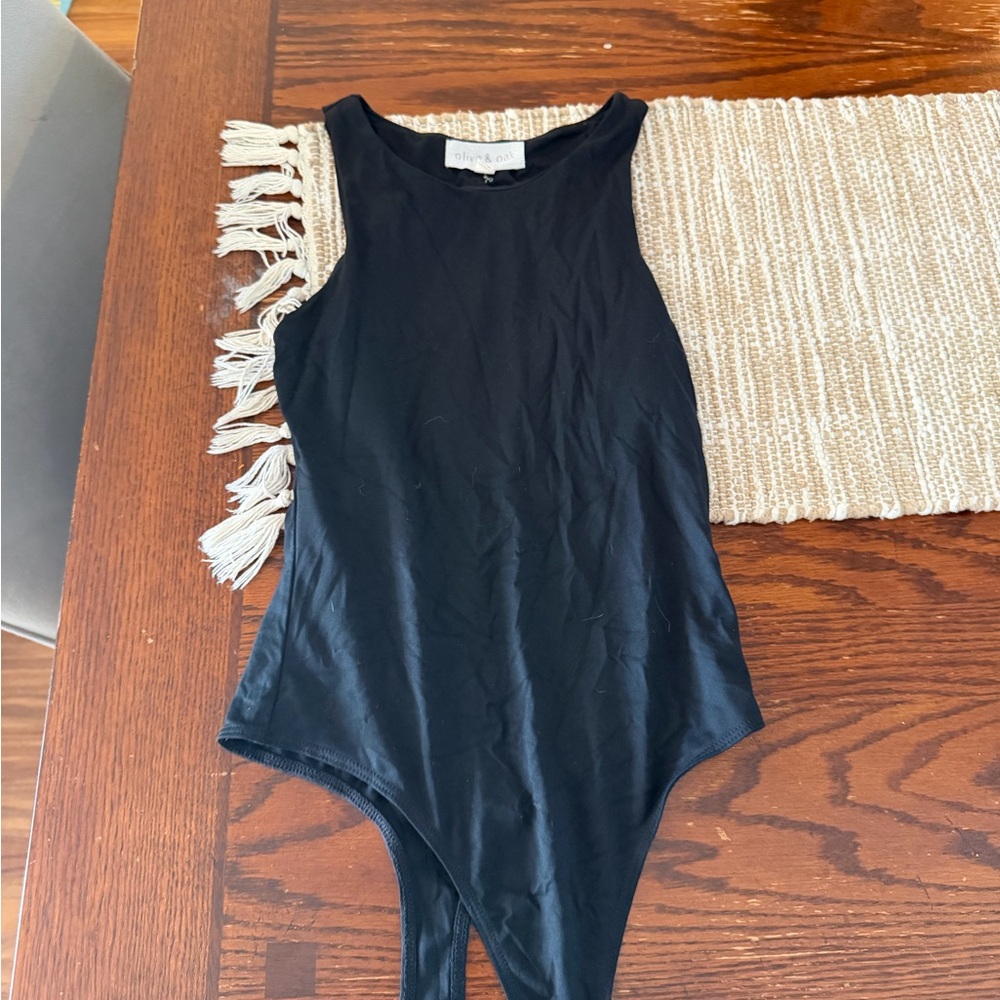 Olive & Oak Black Bodysuit